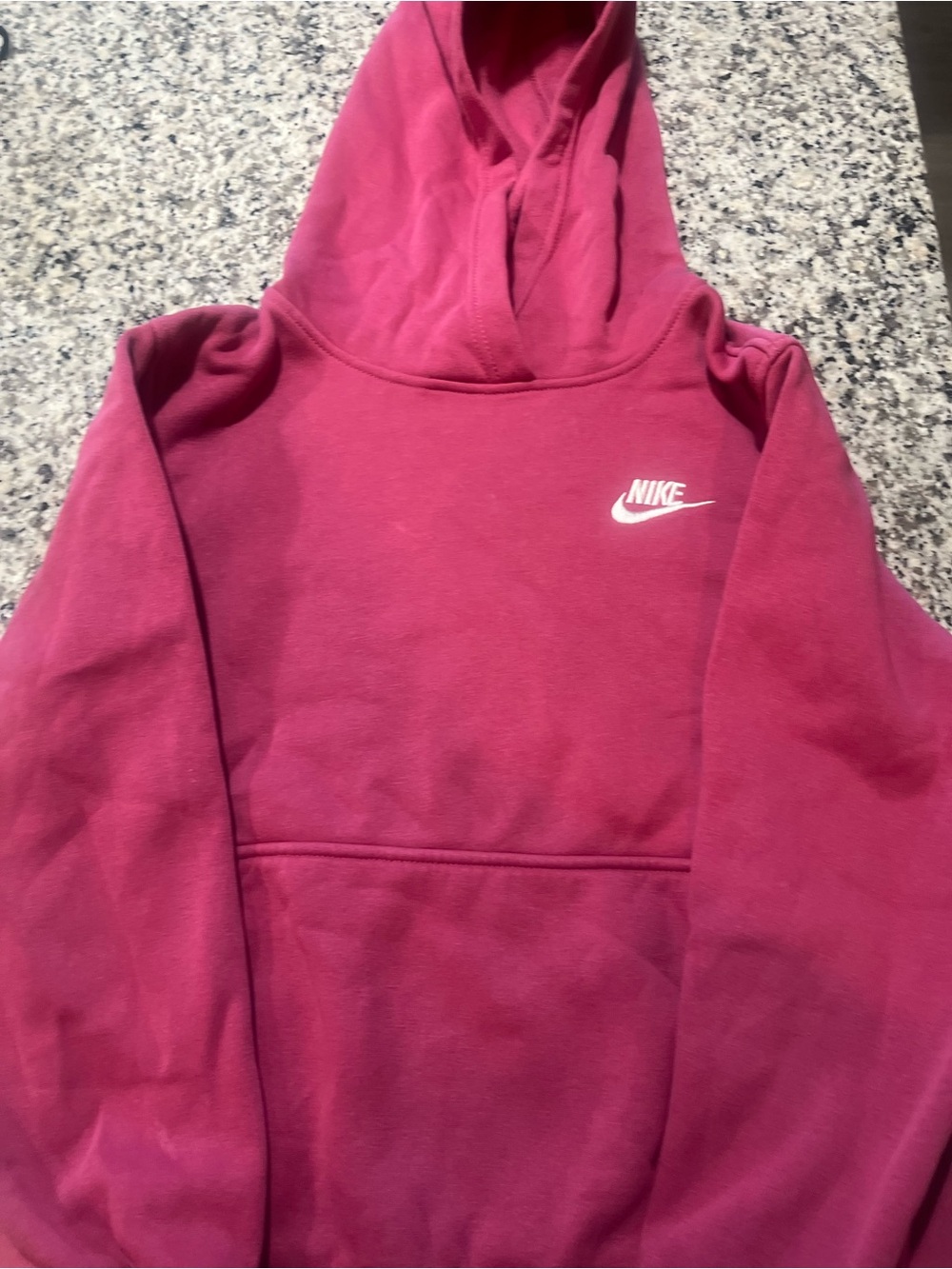 Nike Kids Pink Hooded Pullover Sweatshirt
